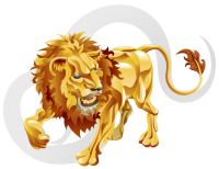 Leo Graphic showing a Lion